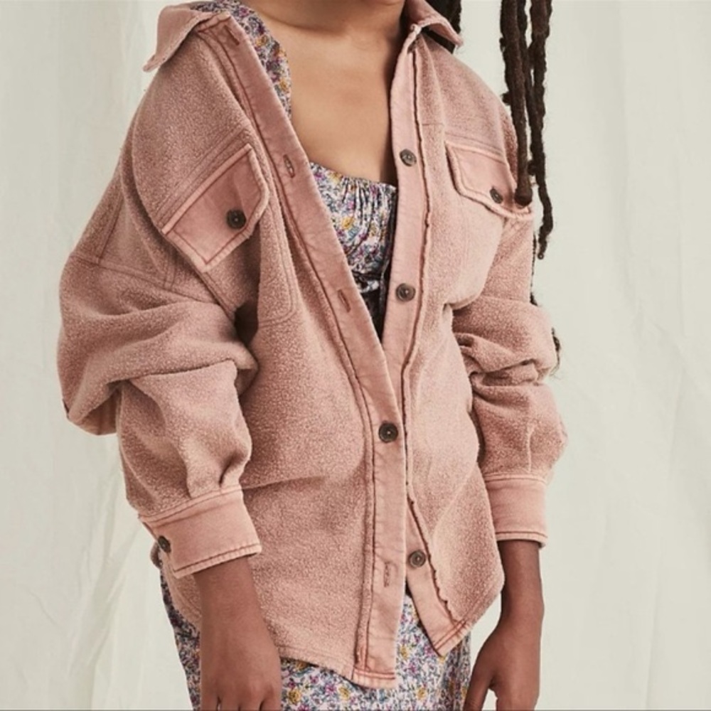 Free People Ruby Shacket Cider
